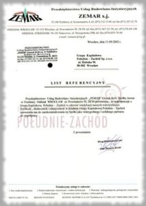 Przedsiebiorstwo Usług Budowlano-Inżynieryjnych ZEMAR s.j.